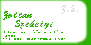 zoltan szekelyi business card